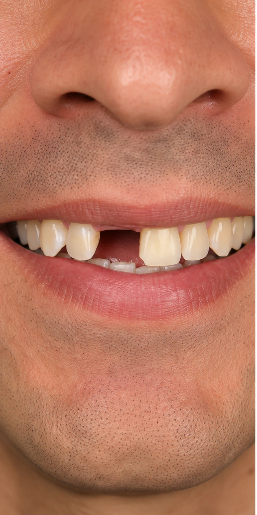 Antes do implante dentário (imagem ilustrativa)